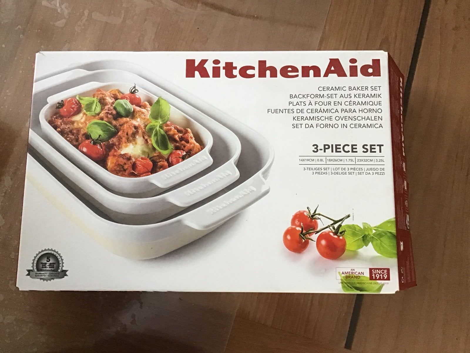 Kitchenaid keramische ovenschalen set 3st nieuw, Ophalen, Nieuw