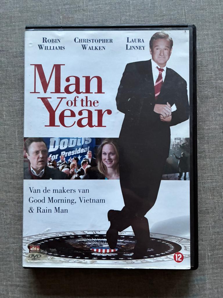 DVD - Man of the Year, Vanaf 12 jaar, Ophalen of Verzenden, Zo goed als nieuw