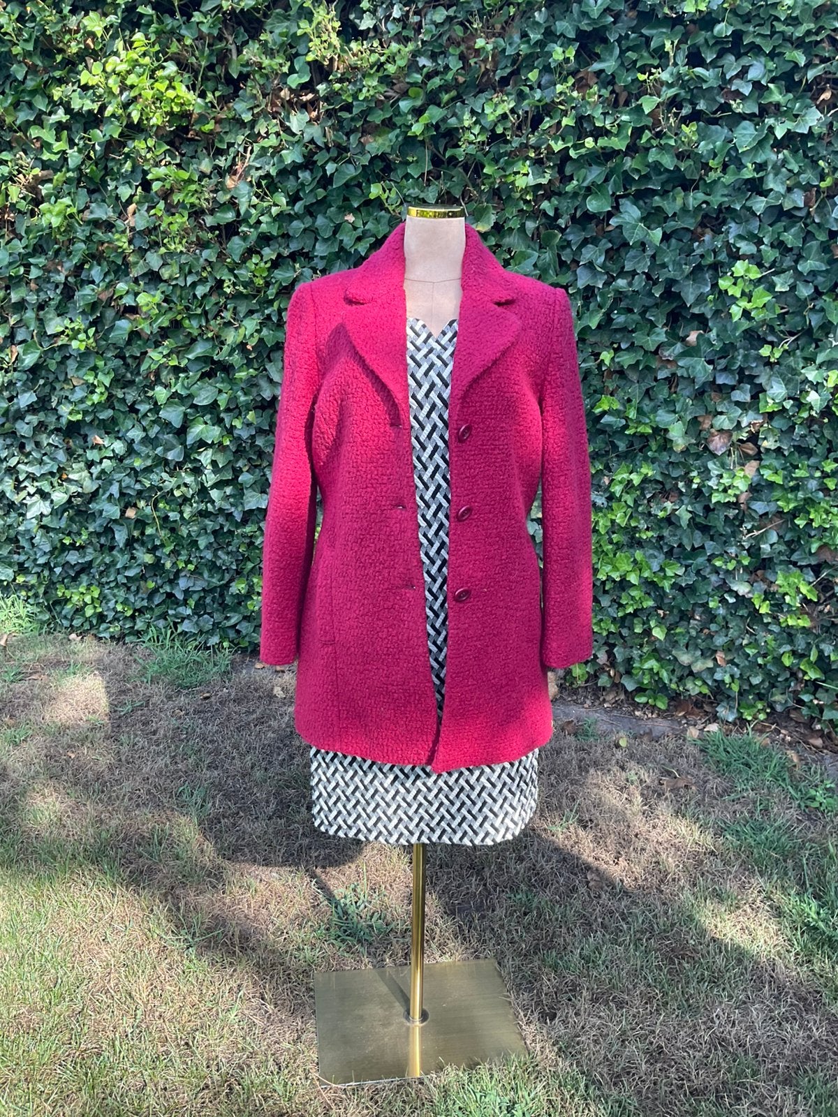 Jas damart maat 44, Ophalen, Gedragen, Maat 42/44 (L), Rood