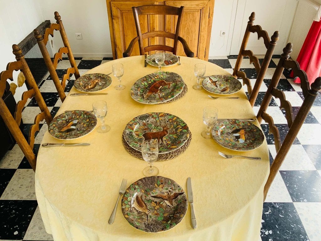 Service de table Gien - Modèle "Rambouillet" - 14 pièces, Service complet, Comme neuf, Enlèvement, Classique