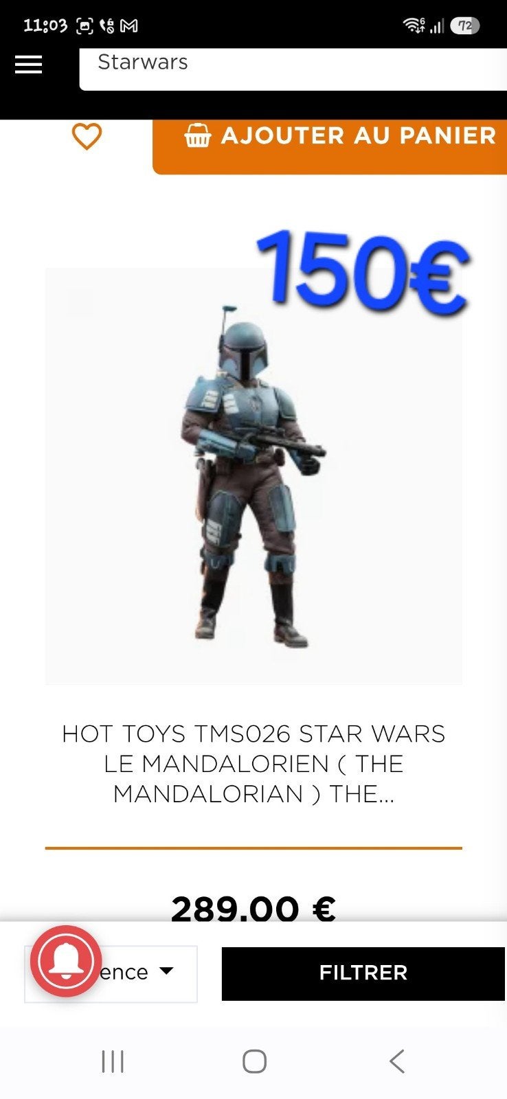 Star wars, Collections, Star Wars, Enlèvement