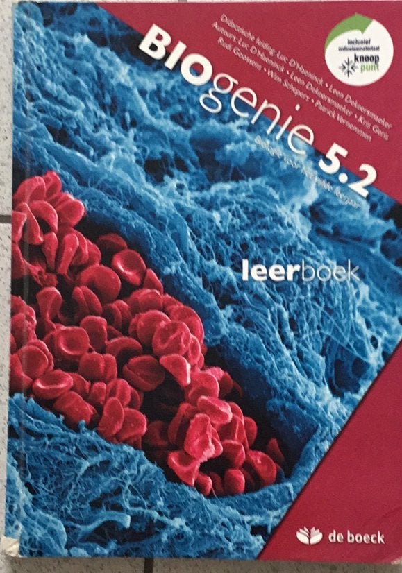D'Haeninck - Leerboek BIOgenie 5.2, Boeken, Schoolboeken, Ophalen of Verzenden, Nederlands, D'Haeninck