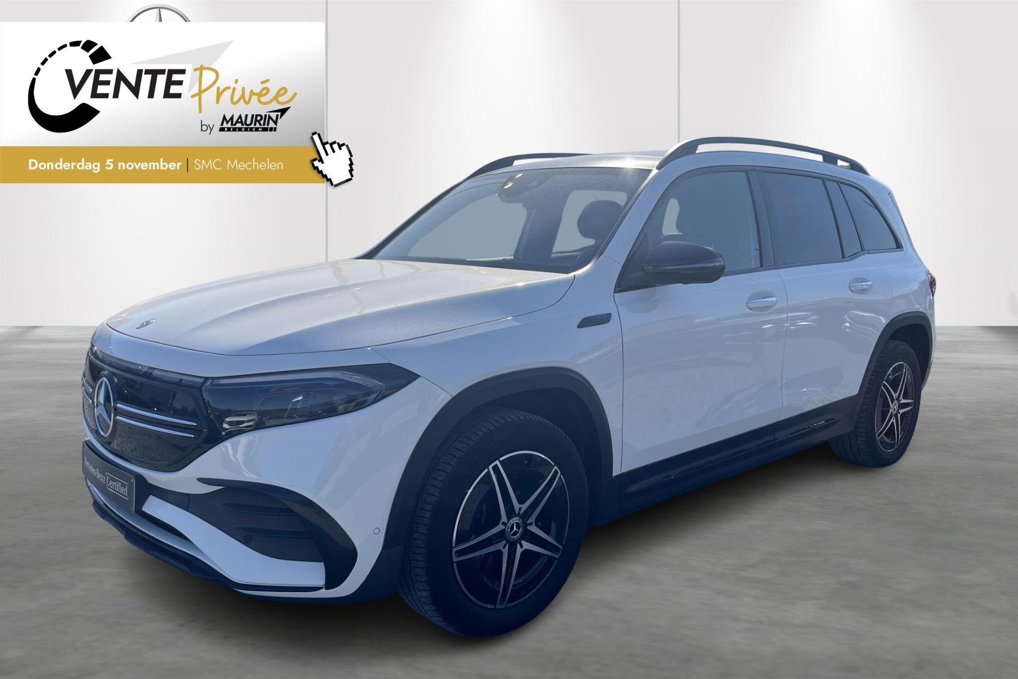 Mercedes-Benz EQB EQB 300 4MATIC AMG Line 7-seat, Auto's, Automaat, Gebruikt, https://public.car-pass.be/vhr/f7a2bdb6-e5eb-45f4-921f-7a815193eaf6