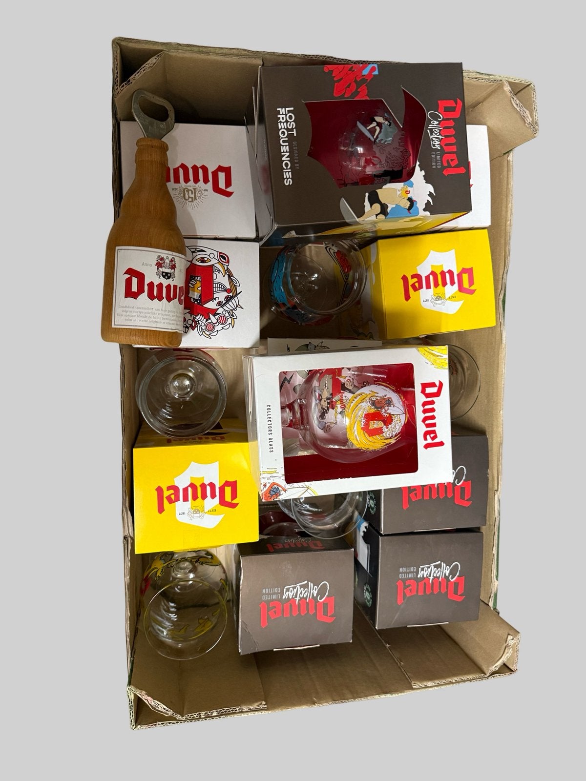 Lot verzamelglazen van Duvel, Enlèvement, Duvel