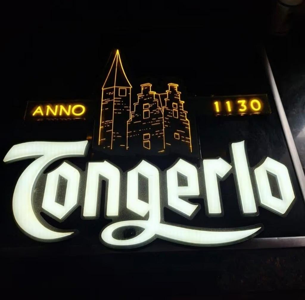Bierreclame met verlichting, Verzamelen, Ophalen