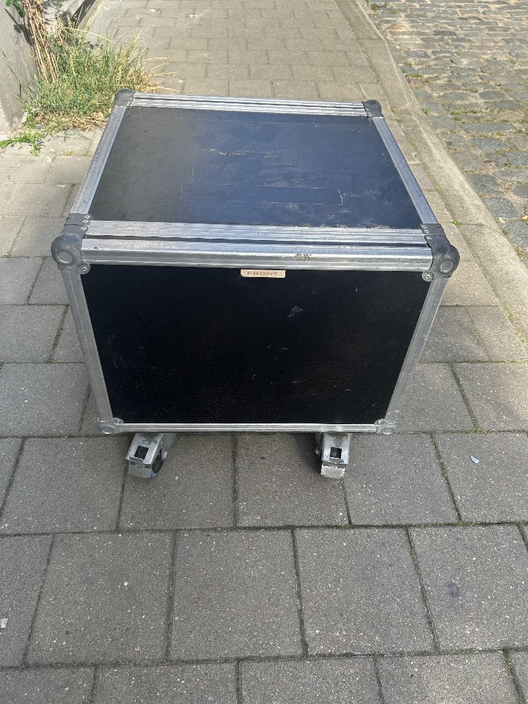Flightcase 19" on wheels 9units + 3unit drawer, Enlèvement, Utilisé, Autres instruments, Flight case