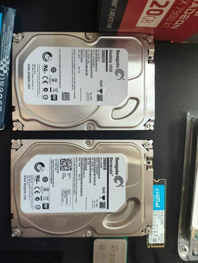 Seagate Barracuda 2 à 3 To ST2000 à ST3000, Interne, Enlèvement, Utilisé, Desktop