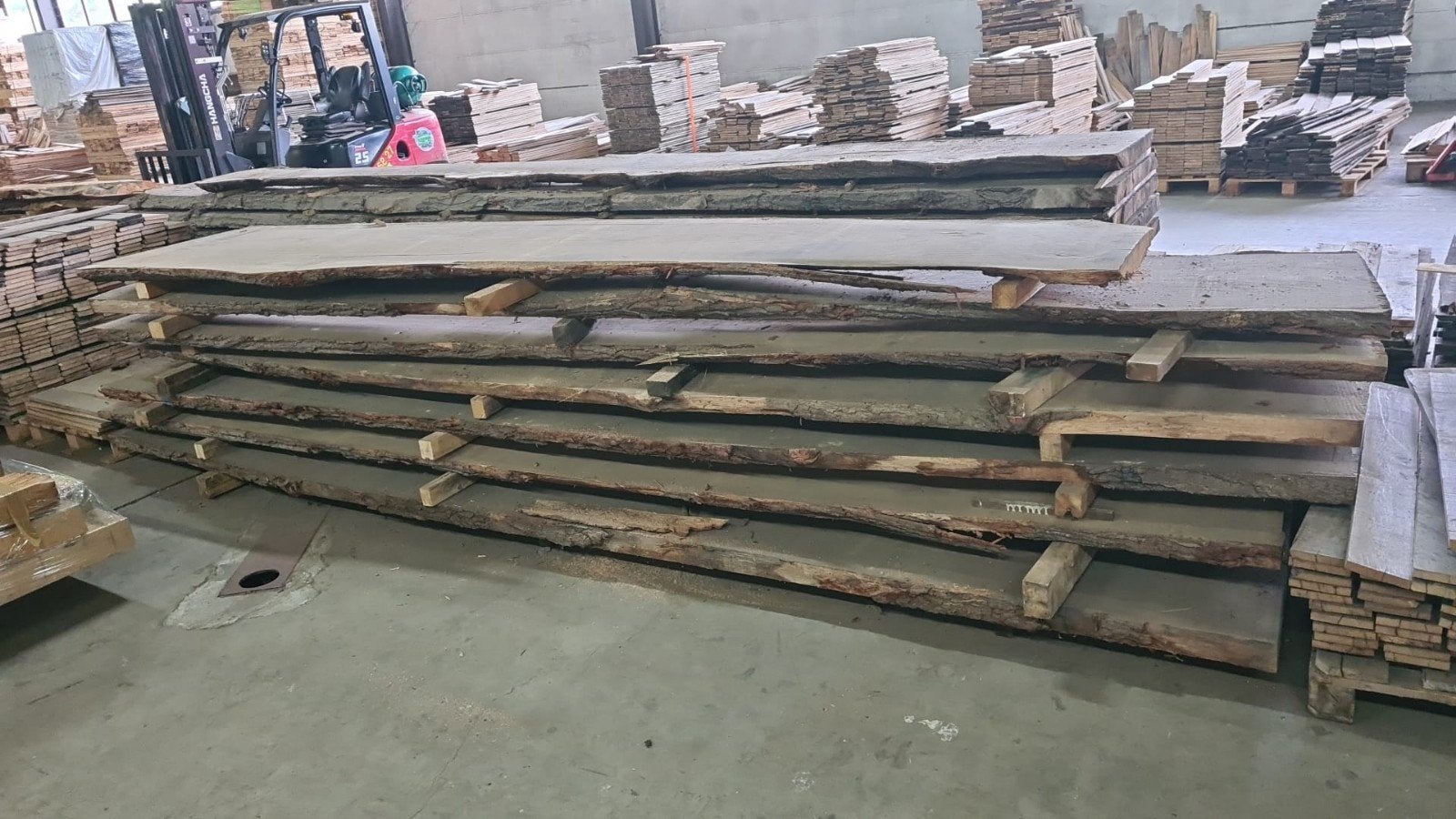 Boomstamplanken Amerikaans Eiken 63 mm droog, Ophalen, Eiken, Nieuw, Plank