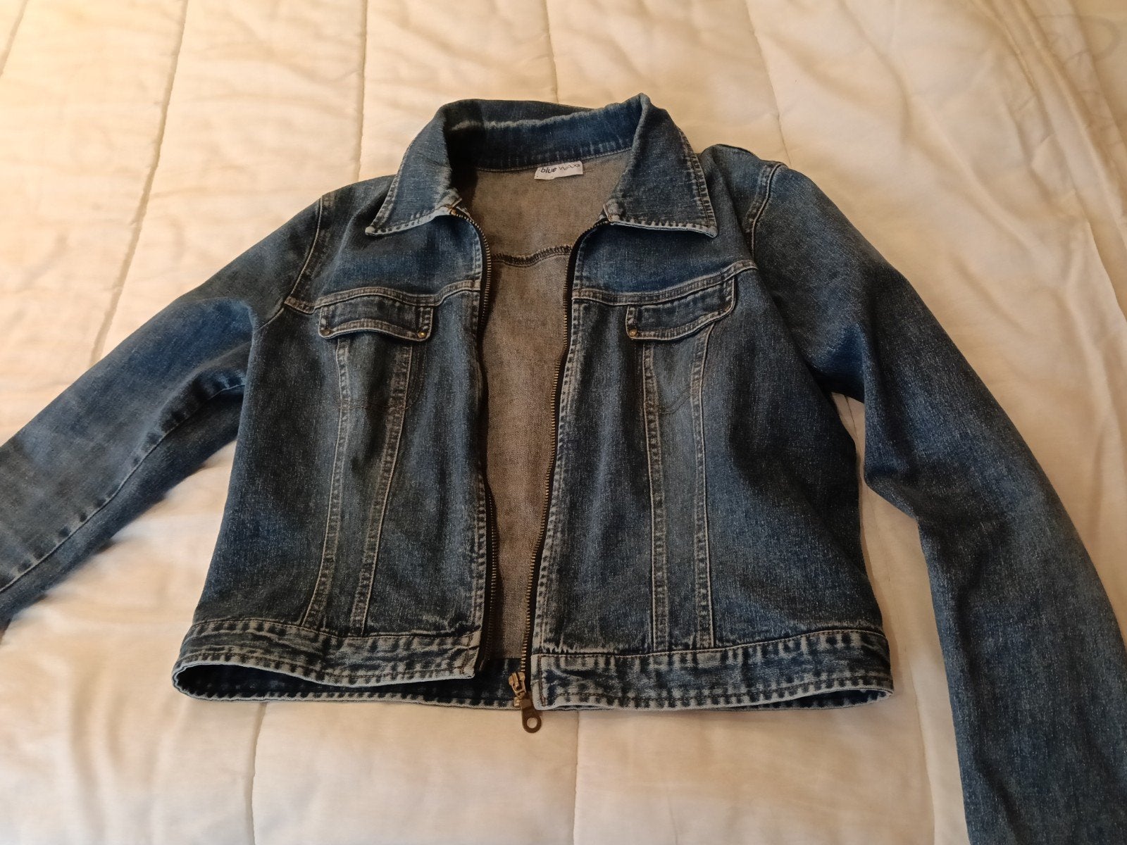 Jeansjasje dames, Blauw, Blue wax, Zo goed als nieuw, Ophalen