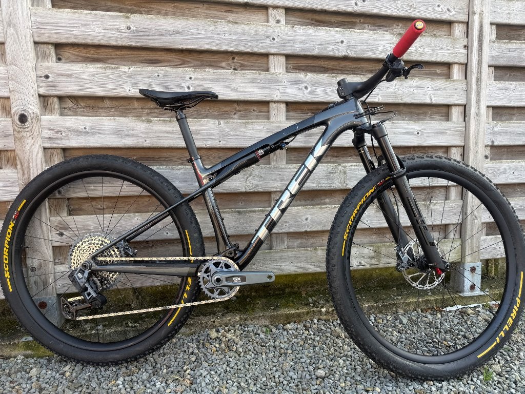 Trek Supercaliber SLR 9.8 GX AXS T-TYPE Gen 2, Ophalen, Fully, Zo goed als nieuw, Schijfrem