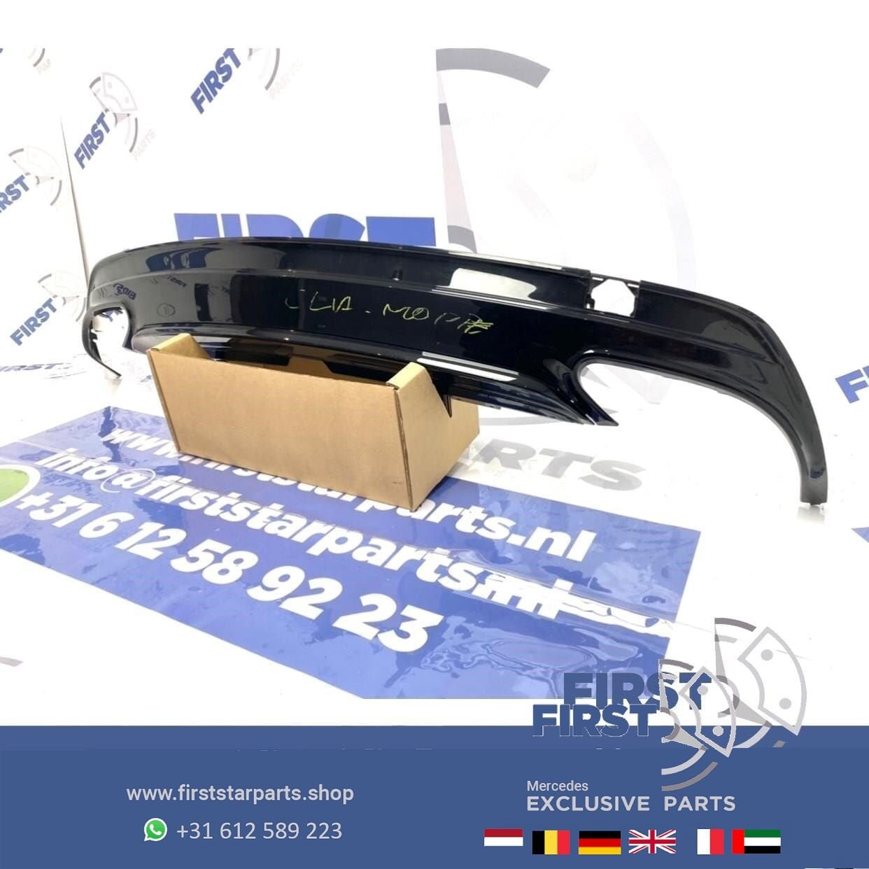 W117 X117 CLA Facelift AMG diffuser achterbumper origineel M, Gebruikt, -, Ophalen of Verzenden, -