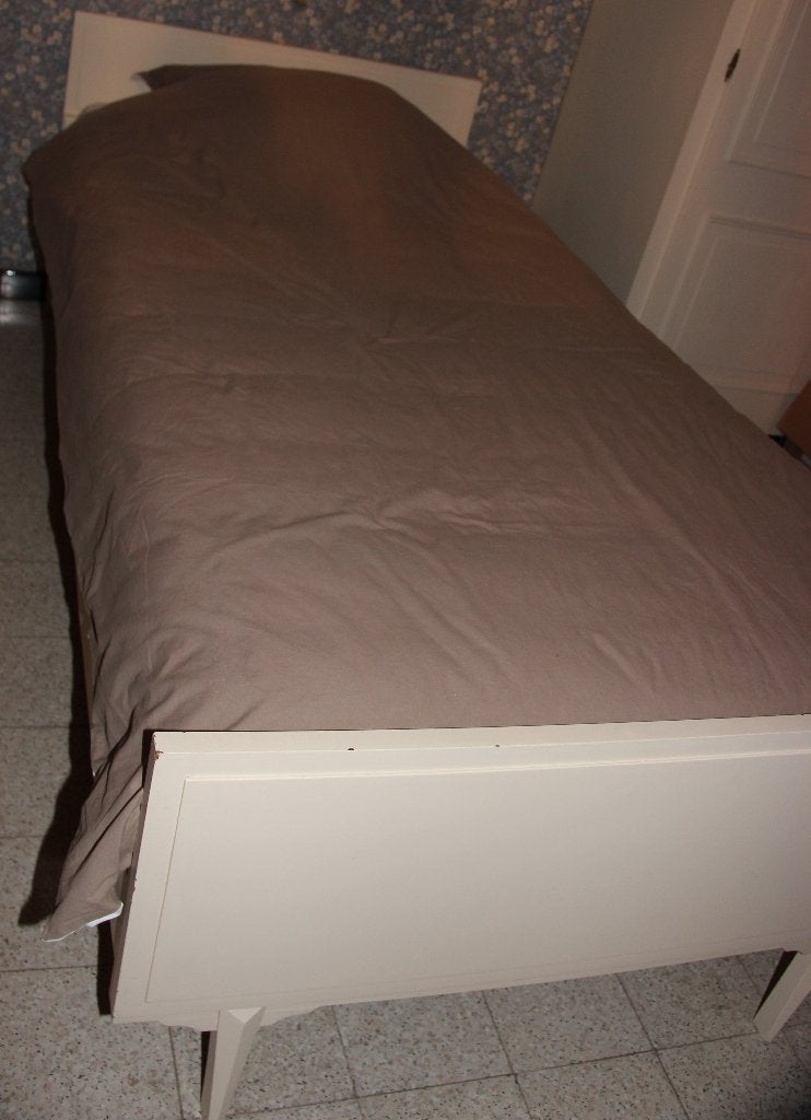 bed 1 pers, Ophalen, Gebruikt, Eenpersoons, Crème