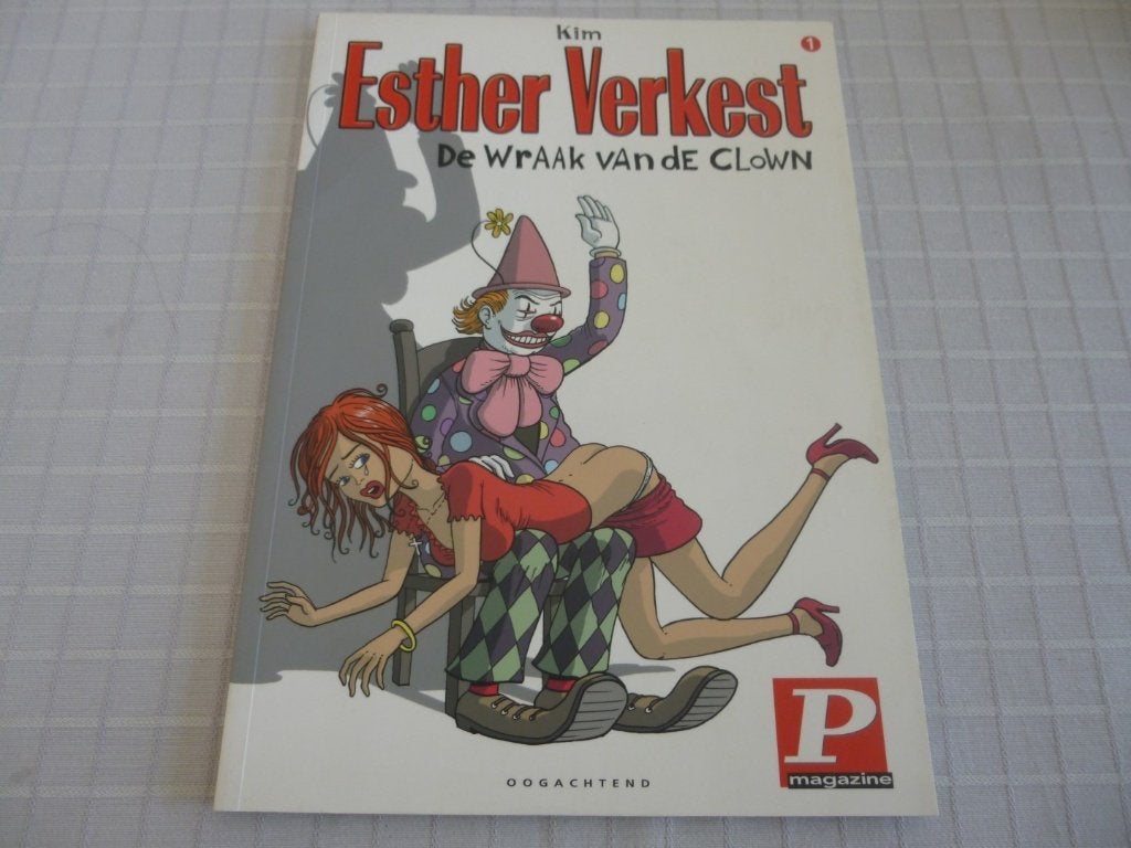 esther verkest : de wraak van de clown ( p magazine ), Boeken, Stripverhalen, Ophalen of Verzenden