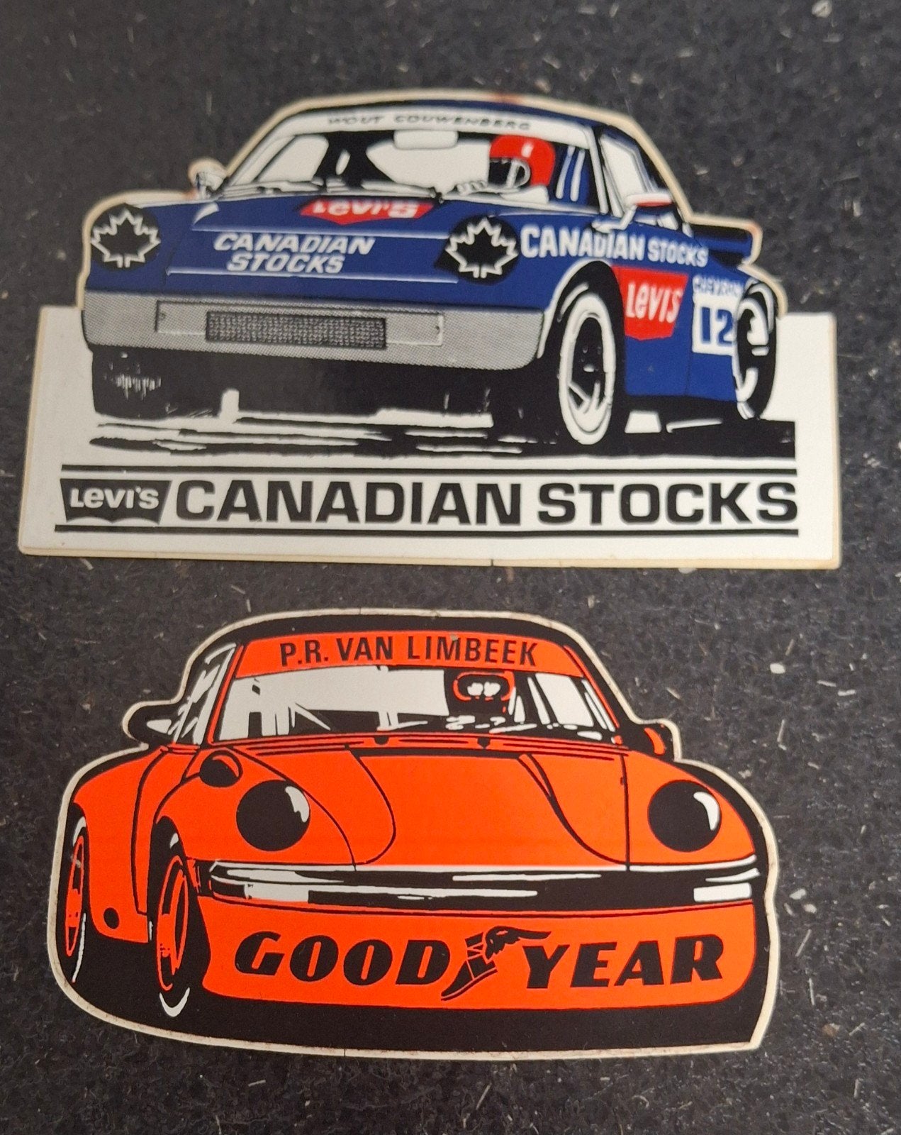Lot d'autocollants de la marque automobile Porsche Good Year, Enlèvement ou Envoi, Comme neuf, Voiture ou Moto