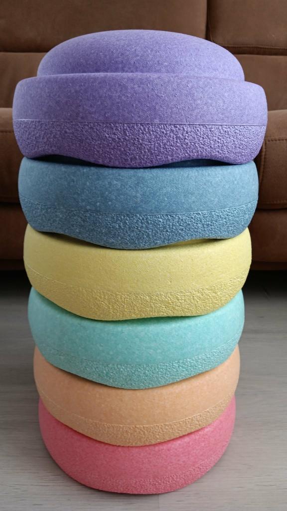 Stapelstein 6 originele tegels pastelreeks - vaste prijs, Enfants & Bébés, Enlèvement, Utilisé