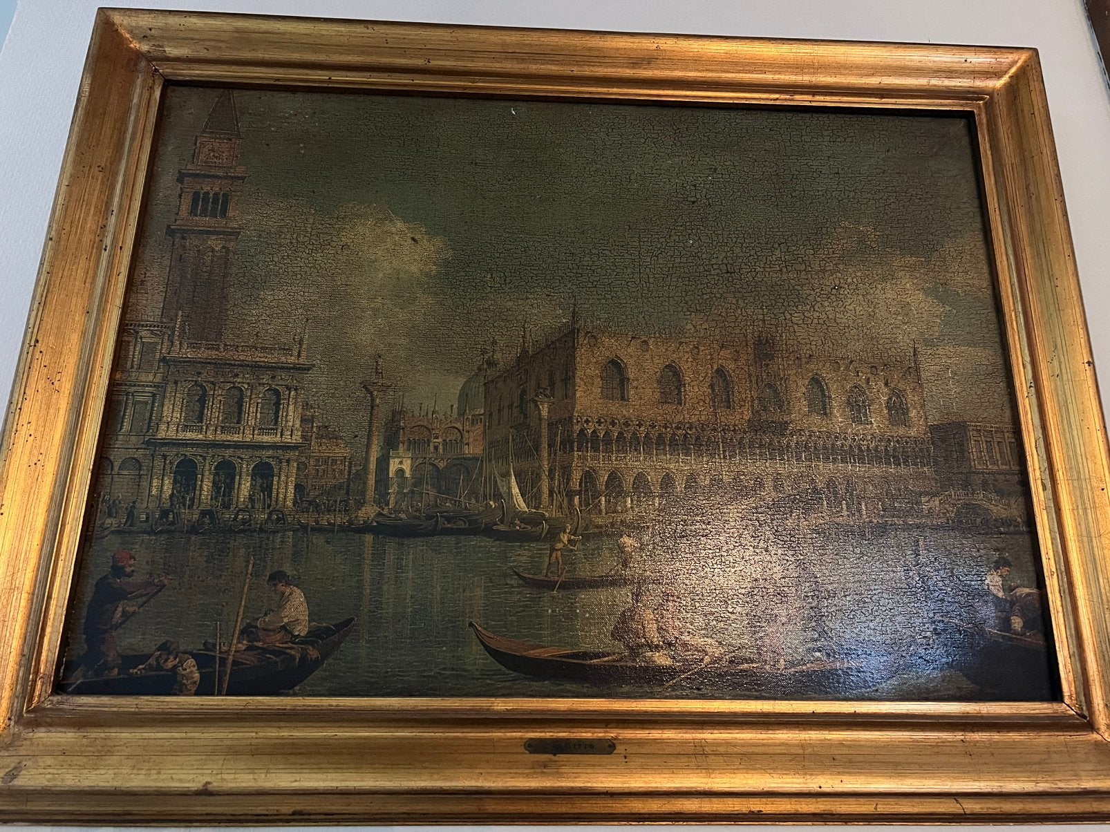 Caneletto schilderij - Bacino di san marco - olieverf, Ophalen, Olieverf