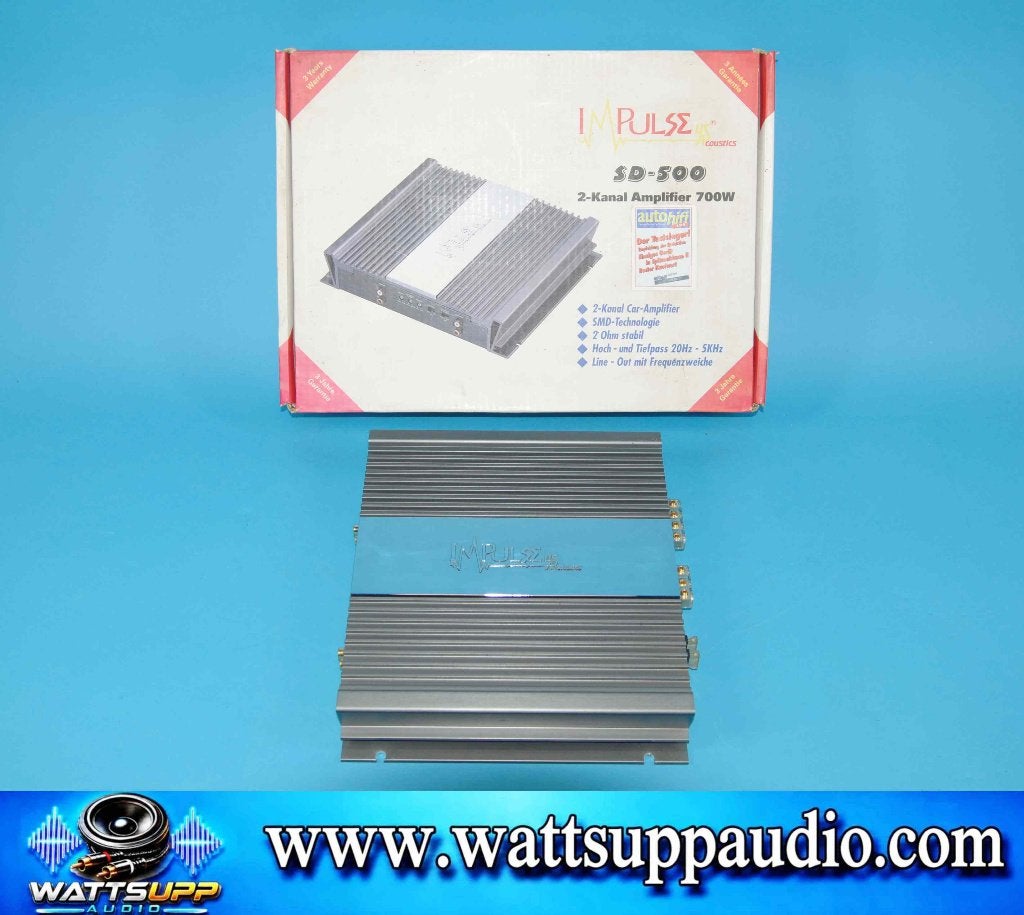 Impulse USAcoustics SD-500 2 kanaals / mono versterker SQ, Enlèvement ou Envoi, Utilisé