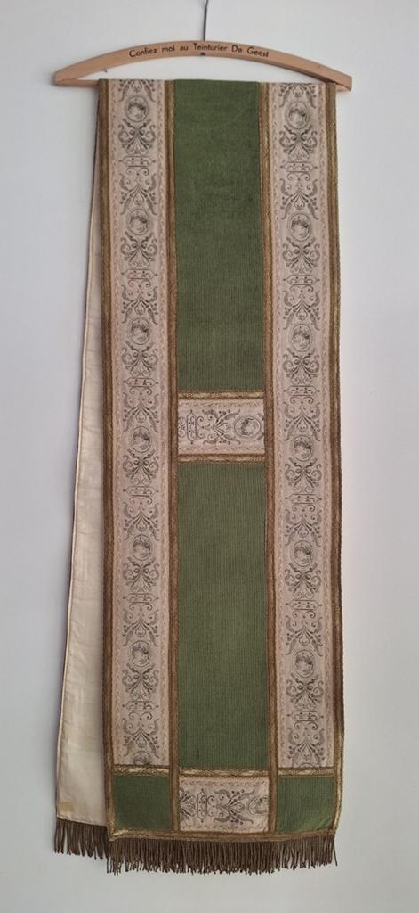 kerkelijke textielstrook of liturgische sjerp/stola, Antiek en Kunst, Antiek | Religieuze voorwerpen, Ophalen of Verzenden