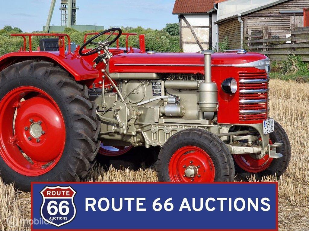Hürlimann D70 SSP tractor | 1964 | Route 66 Auctions, Auto's, Oldtimers, Bedrijf, Te koop, Overige merken, Benzine, Overige carrosserie