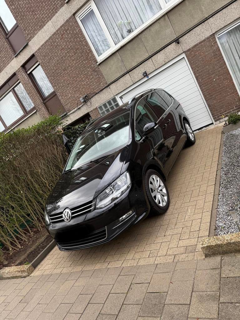 Volkswagen Sharan 2.0 TDI Automaat, Auto's, Volkswagen, Automaat, Zwart, Diesel, 5 deurs