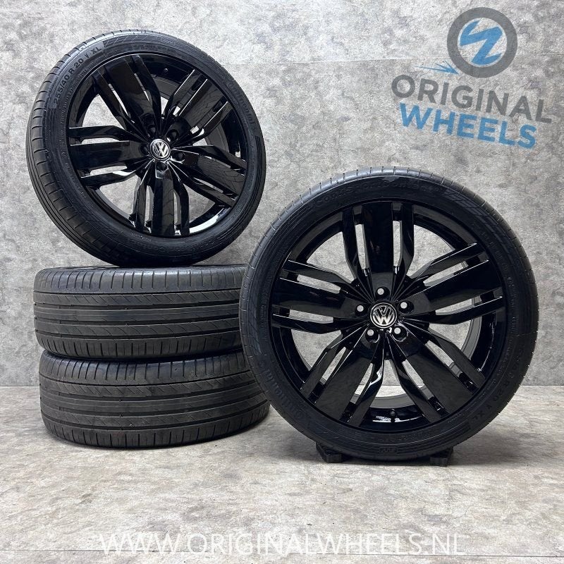 20 inch originele velgen + zomerbanden Volkswagen Tiguan 3QF, Gebruikt, 255 mm, -, -