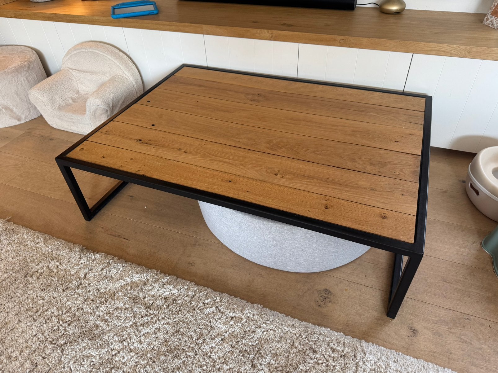 Eiken salontafel, Ophalen, Zo goed als nieuw