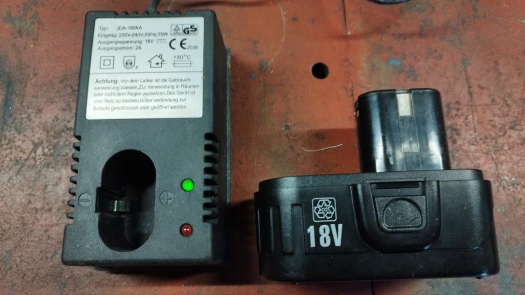 Top craft oplader 18v en batterij 100% ok, Ophalen