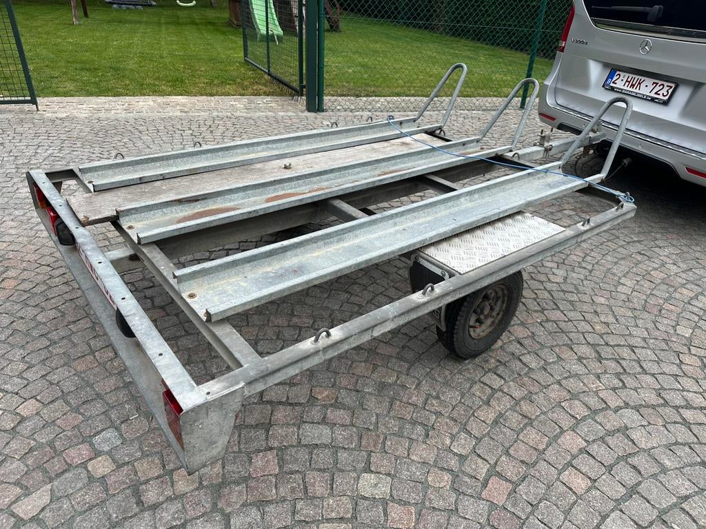Aanhangwagen saris voor 3 motoren goede staat! Zie foto’s!, Ophalen, Gebruikt