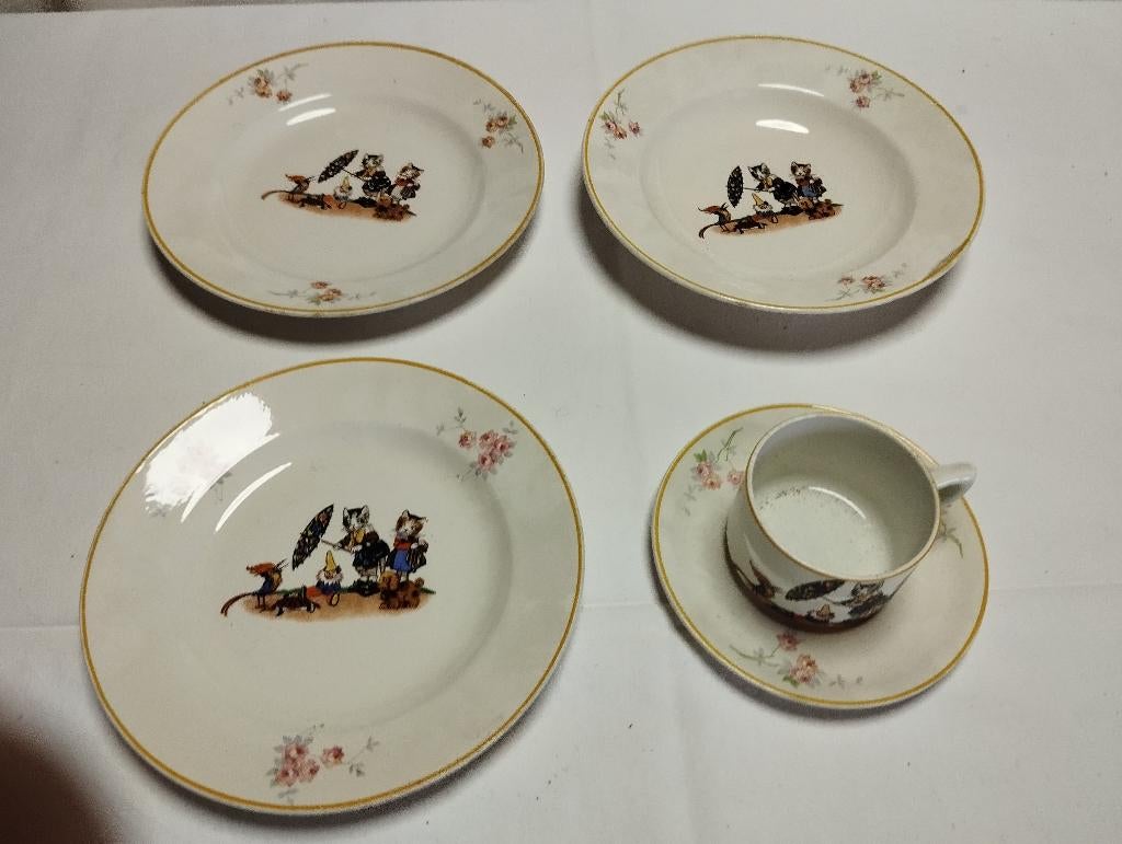 Vaisselle pour enfant vintage Marque Alfred Meakin., Enlèvement