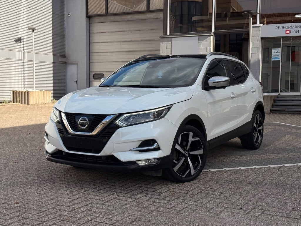 Nissan Qashqai 1.2i | FULL OPTION | SUNROOF | GARANTIE, Wit, Leder, Bedrijf, 5 zetels