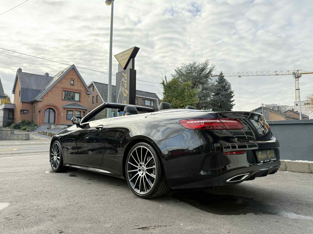 MERCEDES E220 CABRIO AMG FULL CUIR ROUGE 1PROP !, Cuir, Euro 6, Cabriolet, Entretenue par le concessionnaire