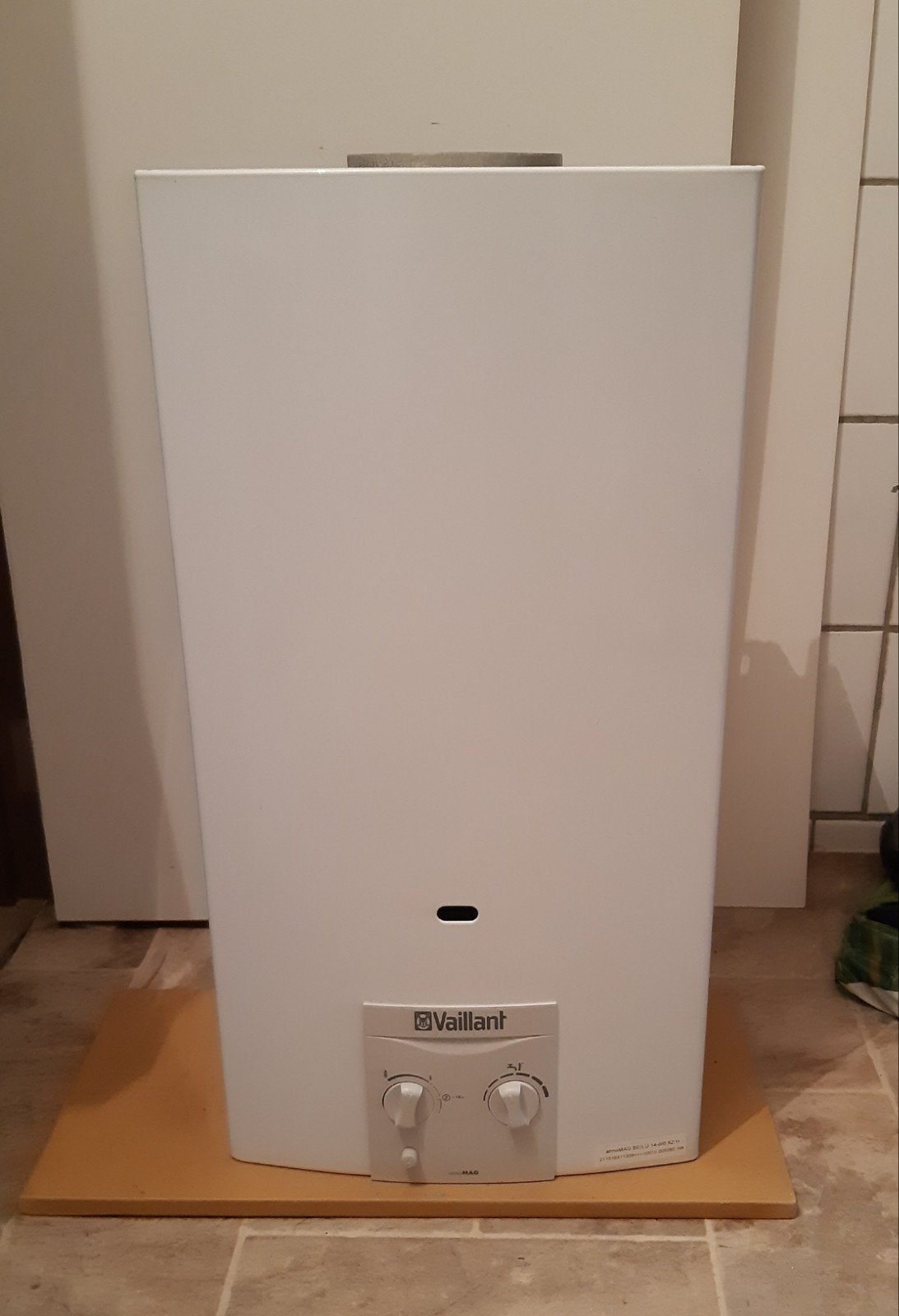 Chauffe eau vaillant atmomag au gaz, Ophalen