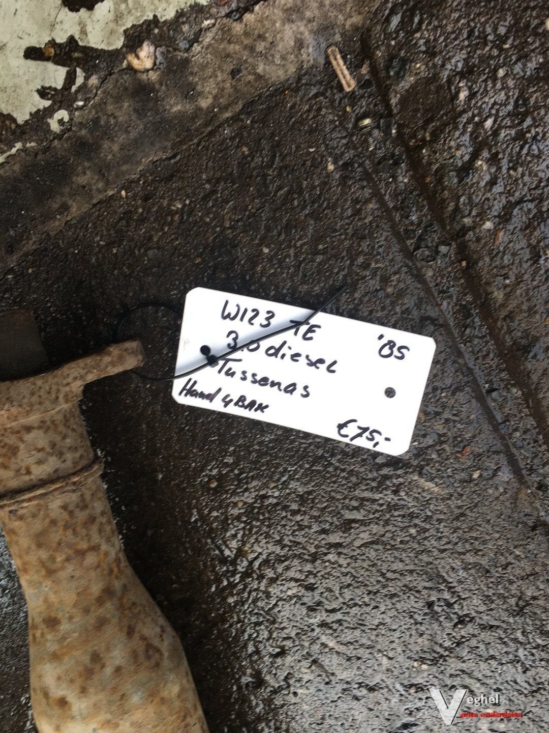 Mercedes W123 T model van 3.0 diesel 4 bak 1985 Tussenas, Auto-onderdelen, Motor en Toebehoren, Gebruikt, Ophalen