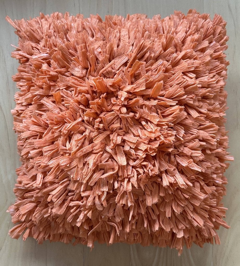 Coussin orange à franges, Enlèvement, Orange, Carré