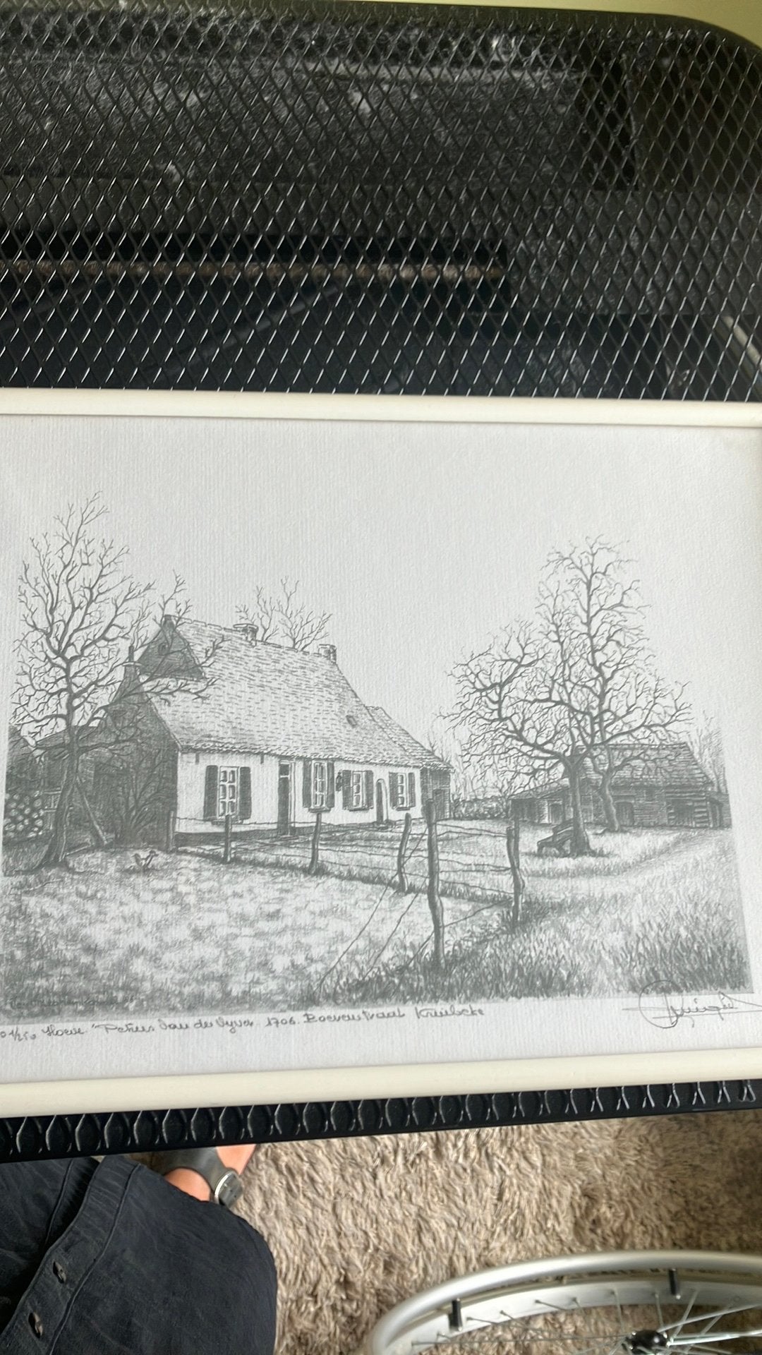 Druk 101/250 Hoeve Kruibeke, Antiek en Kunst, Ophalen