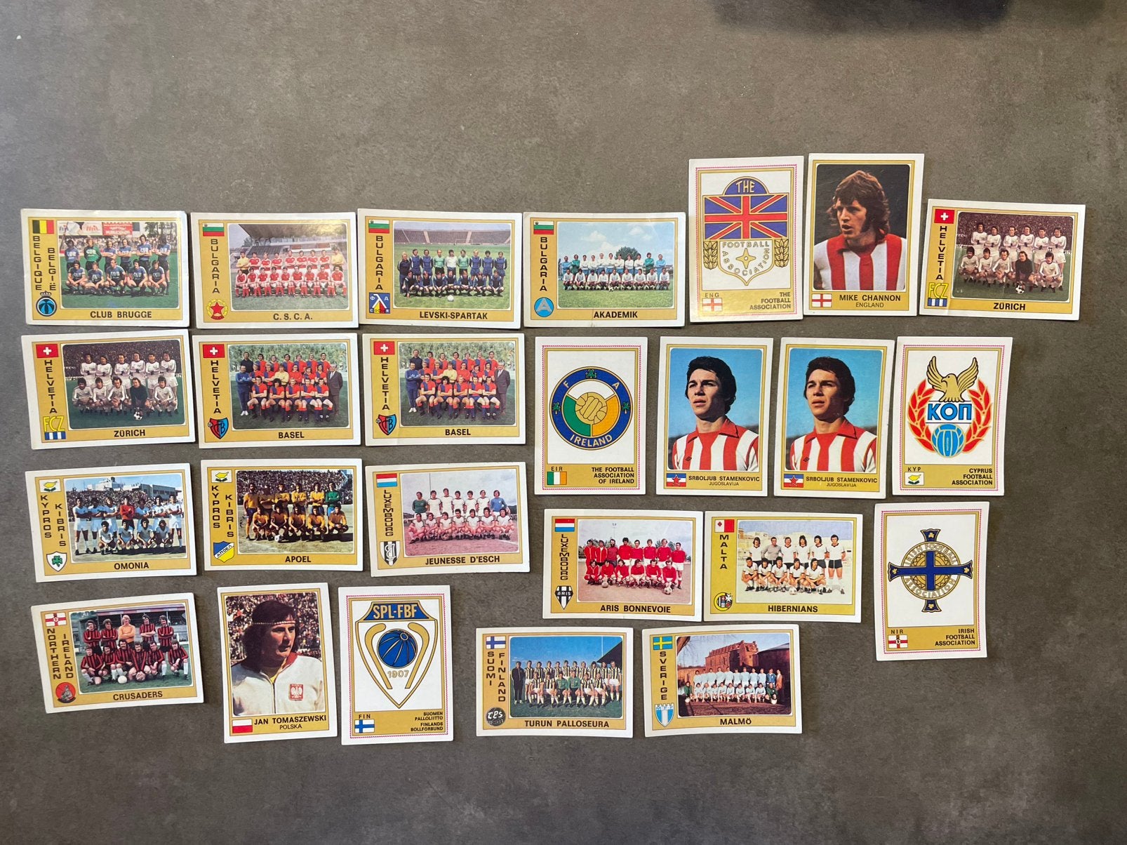 Lot vintage de stickers Panini Euro Football 1977, Enlèvement ou Envoi, Comme neuf