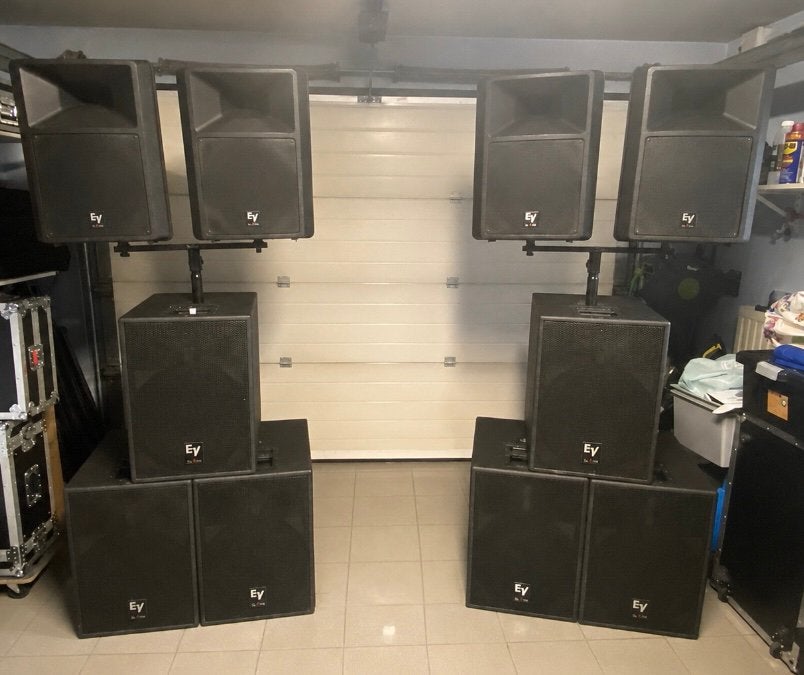 Electro Voice set, Ophalen, Gebruikt