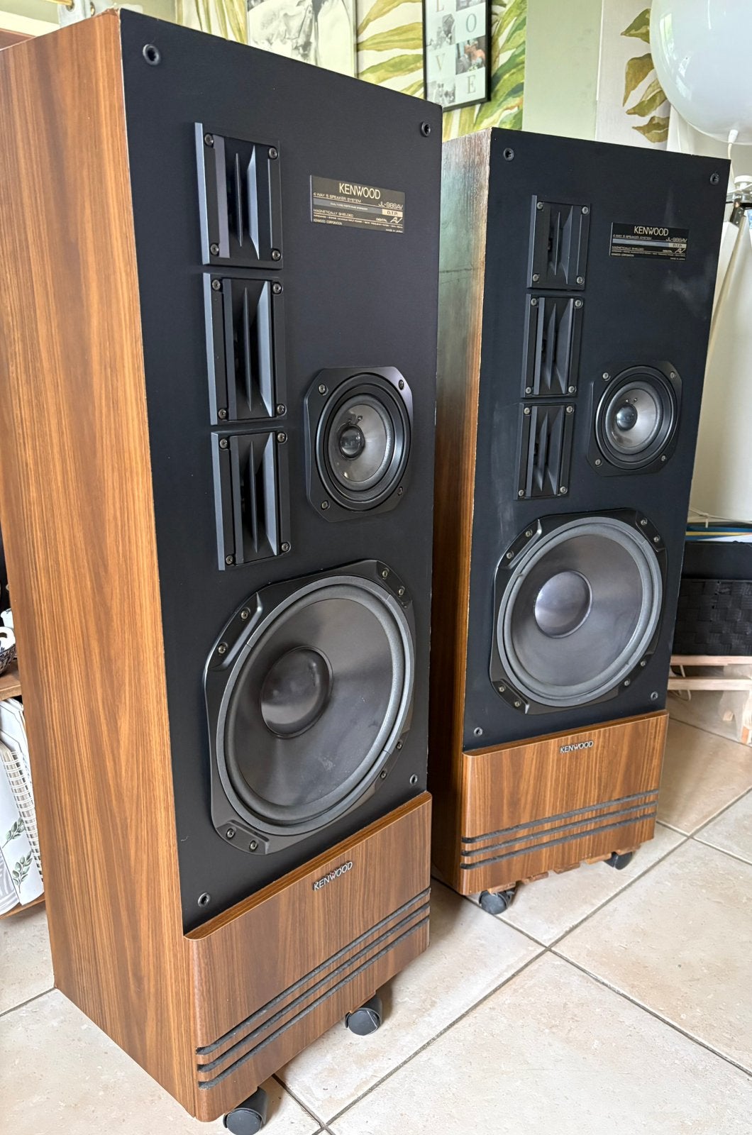 Enceintes vintage KENWOOD JL-988AV bel état et fonctionnelle, TV, Hi-fi & Vidéo, Enceintes, Autres marques, 60 à 120 watts, Enlèvement