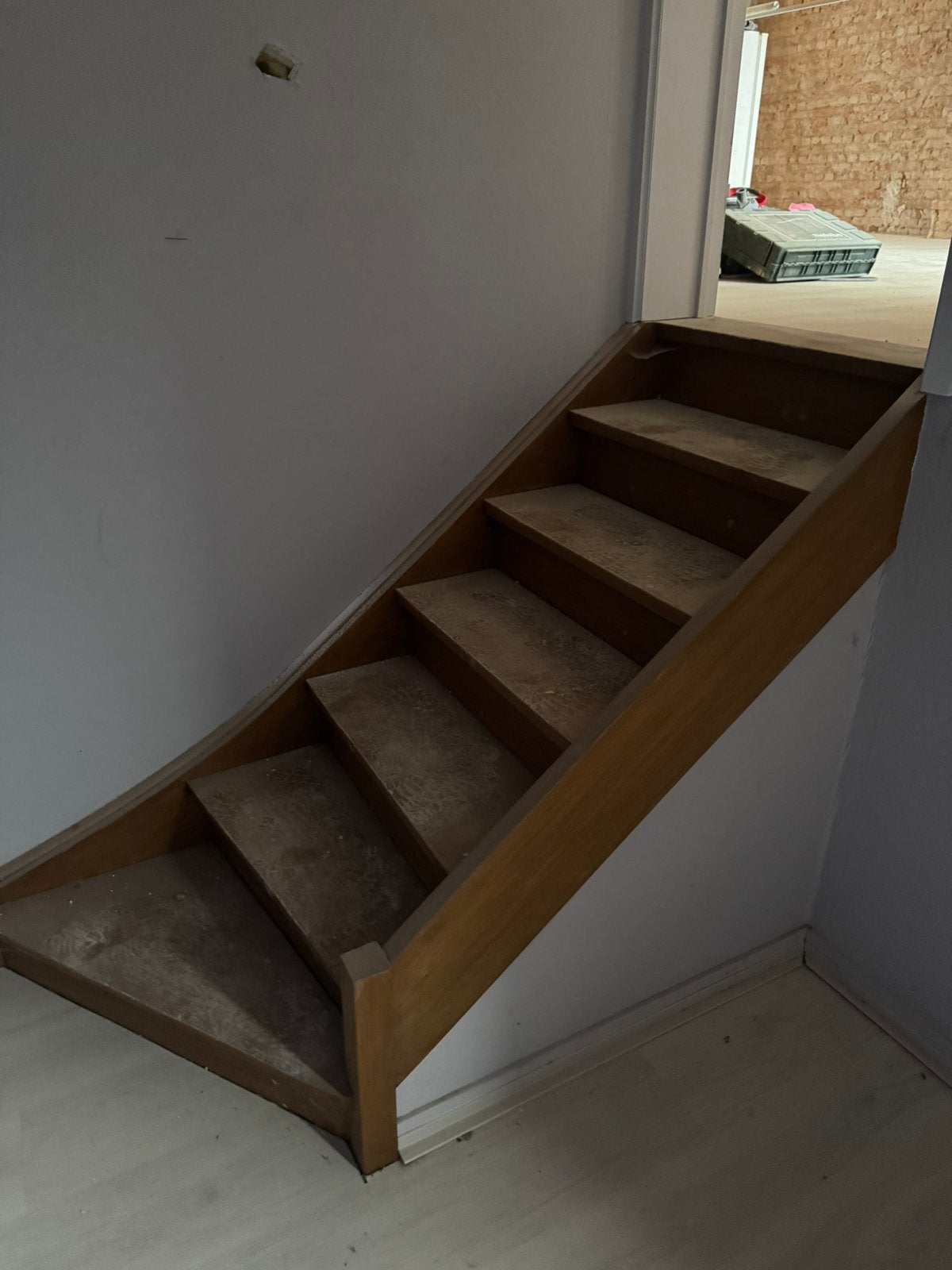 Mooie houten trap te koop wegens renovatie., Ophalen, Gebruikt, Trap