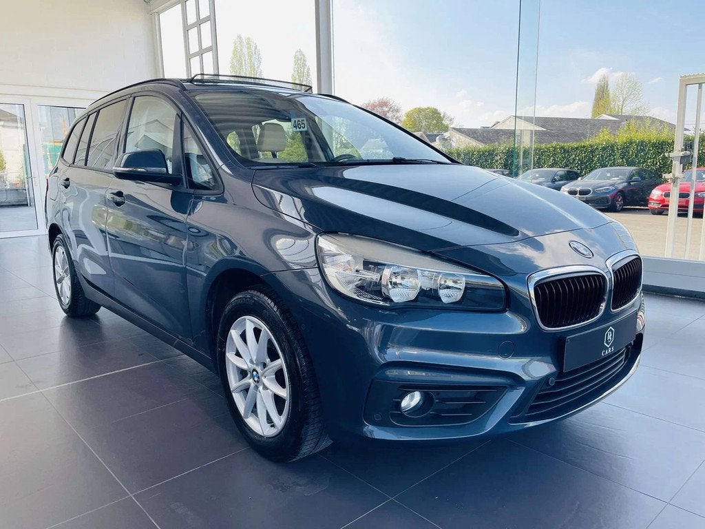 BMW 2 Serie 216 dA * GARANTIE + TOIT PANO + CUIR + GPS *, Cuir, Argent ou Gris, 5 portes, Automatique