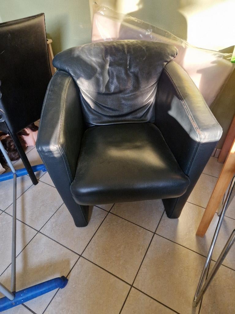 Zetel, Ophalen, Gebruikt, Eenpersoons, Leer