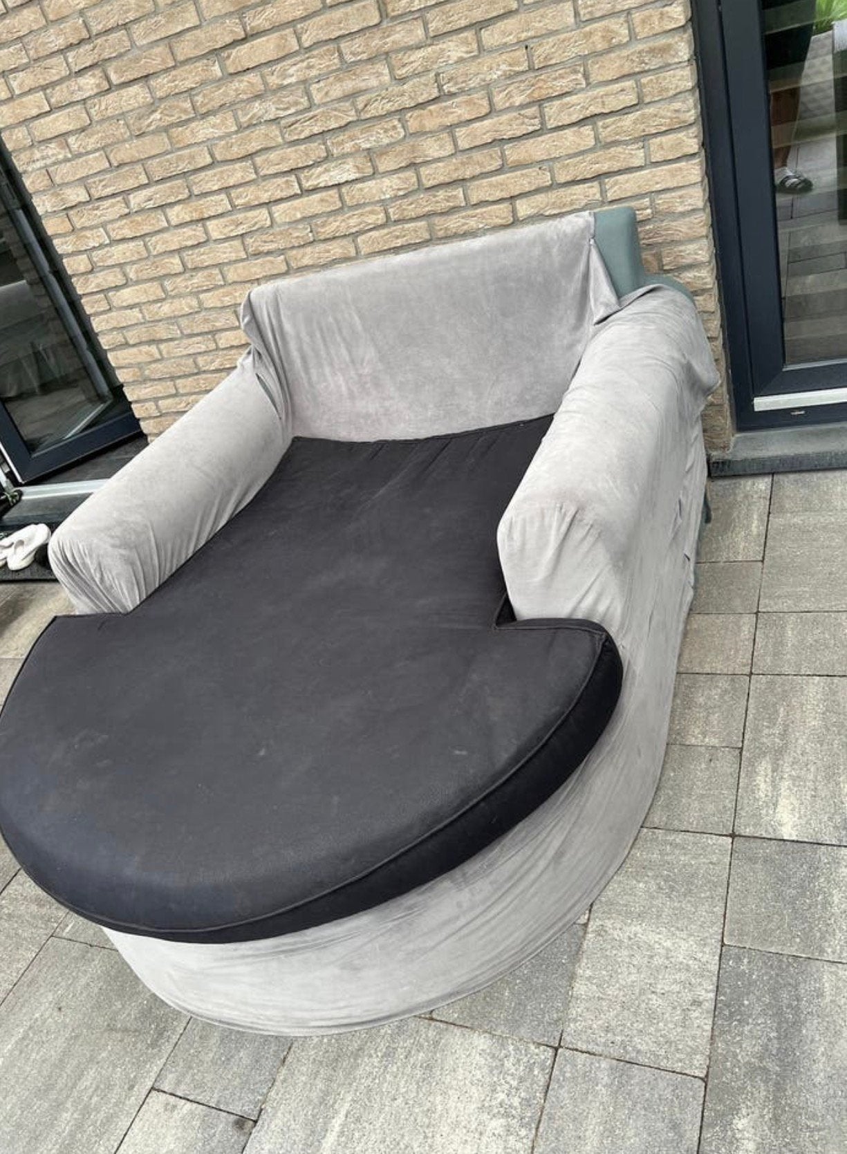 Loveseat / Canapé 1,5 place confortable – GRATUIT, Ophalen, Overige materialen, Gebruikt, 100 tot 125 cm