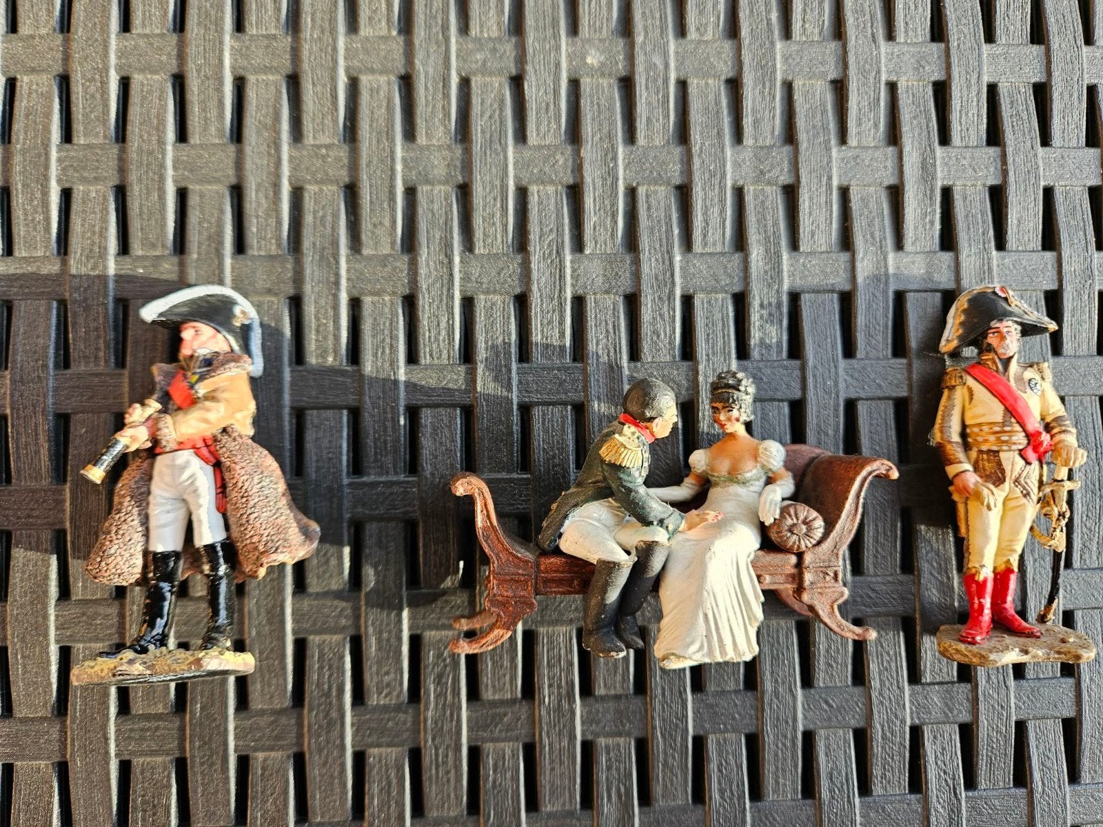3 figurines Soldats plomb - Napoléon, Enlèvement ou Envoi