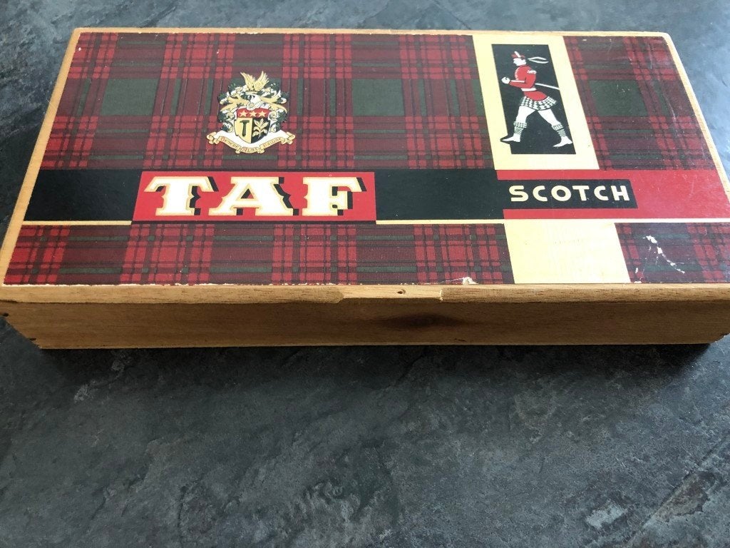 Boîte à cigares TAF Scotch vide, Enlèvement ou Envoi