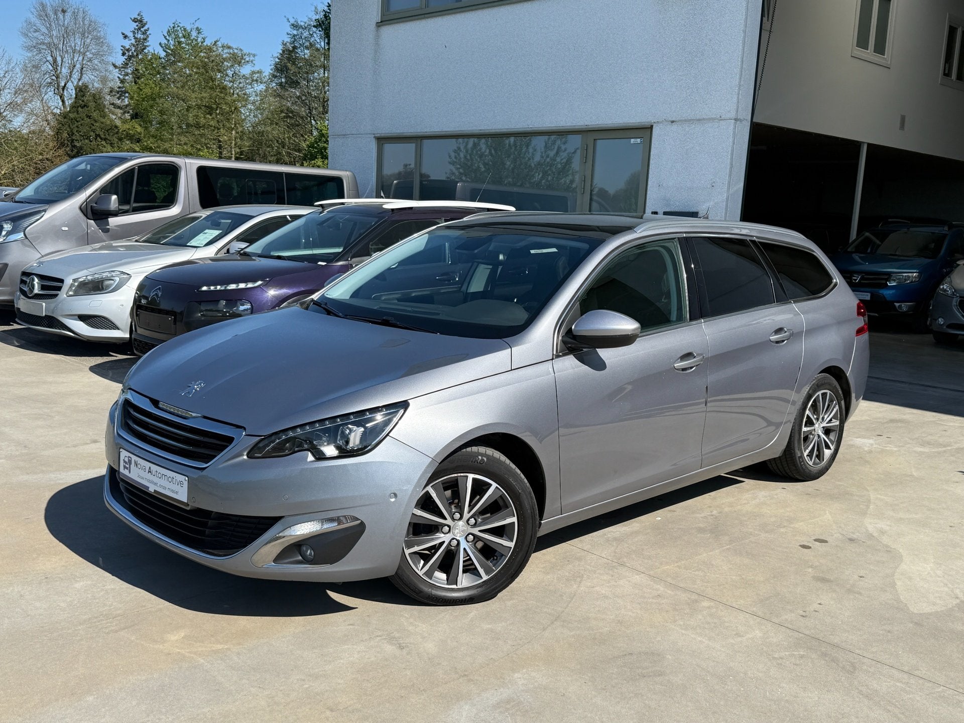 Peugeot 308 SW Allure Autom, Camera, Pano, LED, Leder, Full, Auto's, Gebruikt, 5 deurs, Zilver of Grijs, https://public.car-pass.be/vhr/8efd5dce-175c-474a-9c63-6bedb7557829