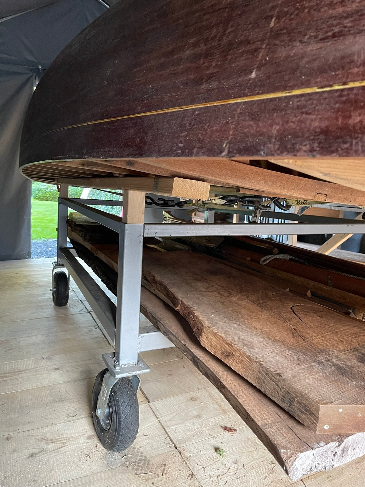 Restauratieproject zeilboot “Vrijheid”, Ophalen, Gebruikt