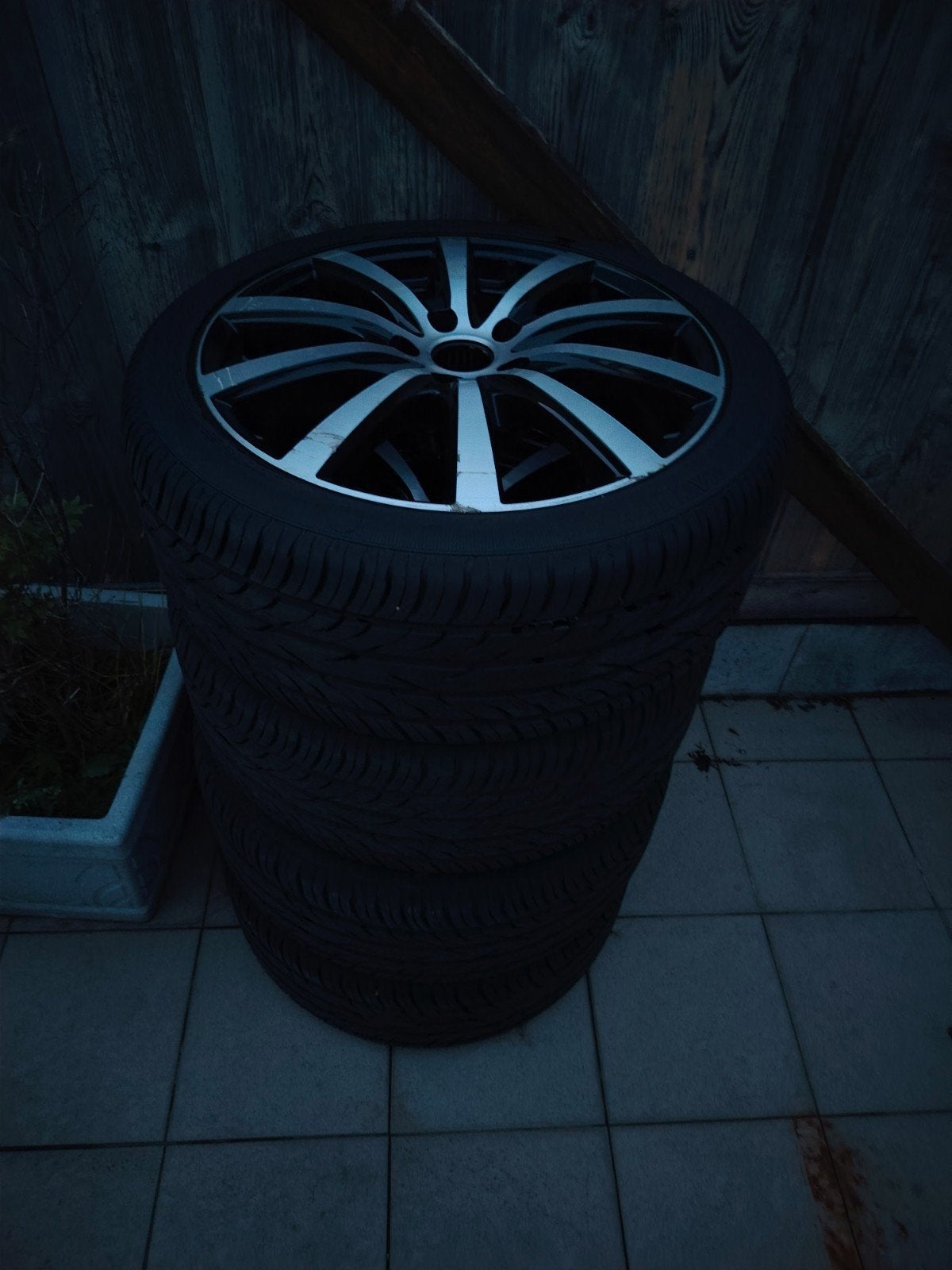 18 inch wielset 5x112  te ruil tegen setje 4x100, Ophalen, 18 inch, 235 mm, Band(en)