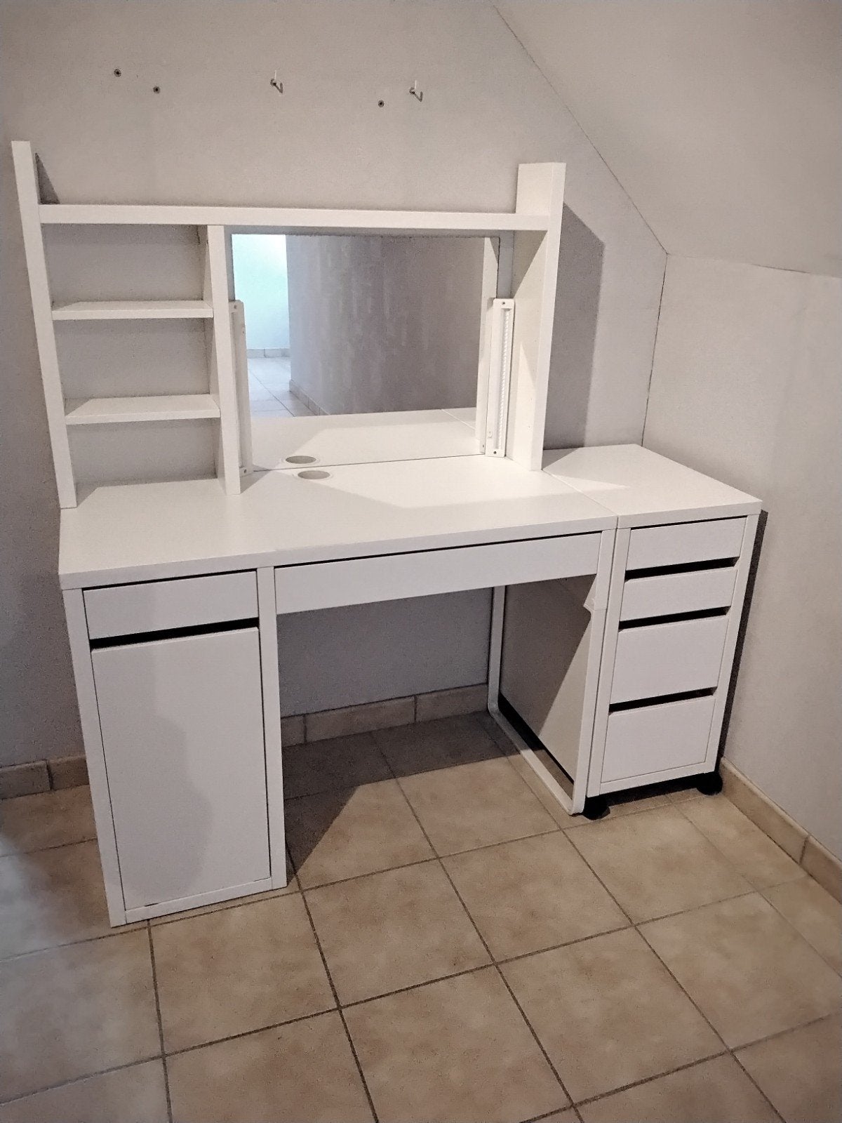 make up tafel met spiegel en verlichting, Ophalen, Zo goed als nieuw
