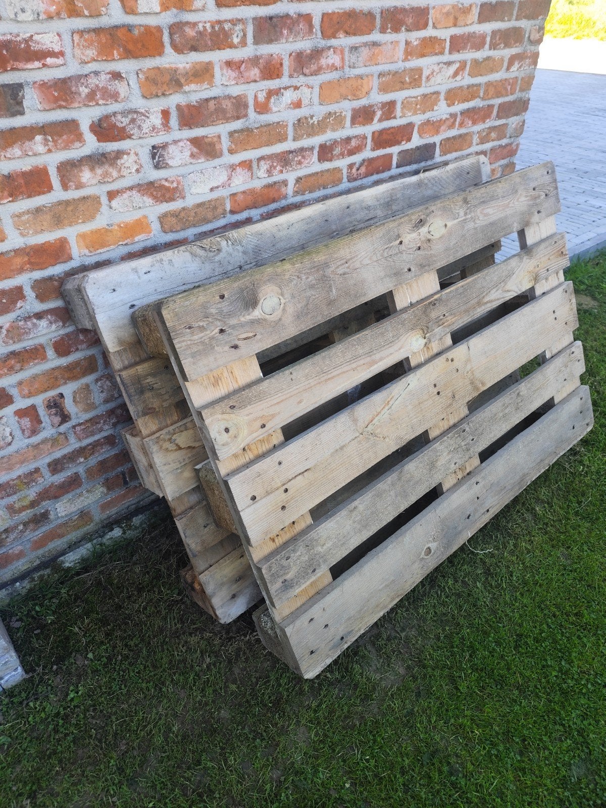 2 europalletten en 2 houten platen, Doe-het-zelf en Bouw, Ophalen