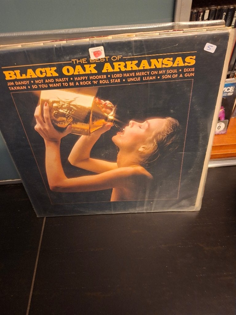 lp - black oak arkansas - the best of - bak 6, Enlèvement ou Envoi, Utilisé, Avec pochette intérieure, Hard rock